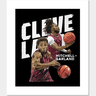 Donovan Mitchell & Darius Garland Cleveland Duo Posters and Art